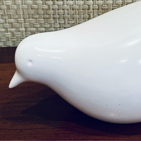 🌟HP🌟VTG 2000s Large White Matte Porcelain Turtle Dove Art Pottery Figurine - Picture 2 of 11